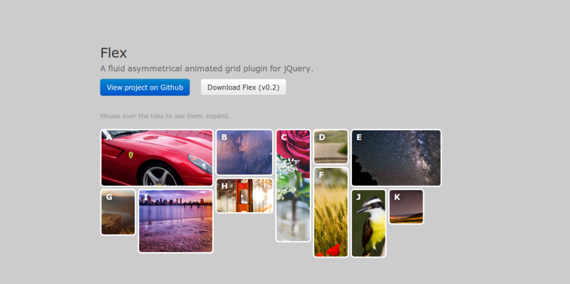 jQuery plugin Flex Demo