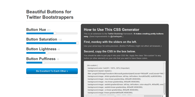 Beautiful Buttons for Twitter Bootstrappers
