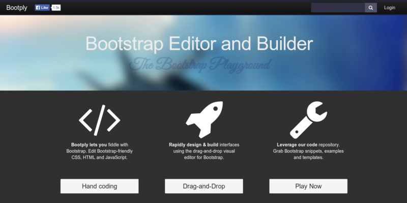 Bootstrap Editor and Playground for JavaScript CSS HTML5 and jQuery.