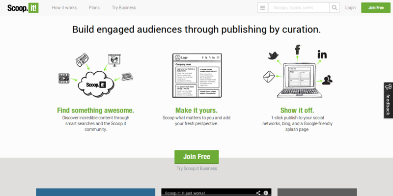 Build engaged audiences through publishing by curation. Scoop.it