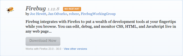 firebug addon for firefox