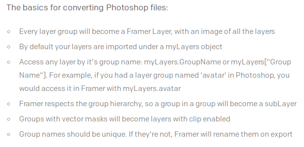 Framer.js Photoshop