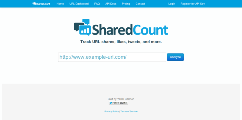 SharedCount Social URL Analytics