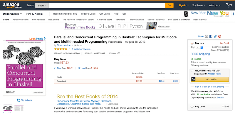 Parallel and Concurrent Programming in Haskell Techniques for Multicore and Multithreaded Programming Simon Marlow 9781449335946 Amazon.com Books