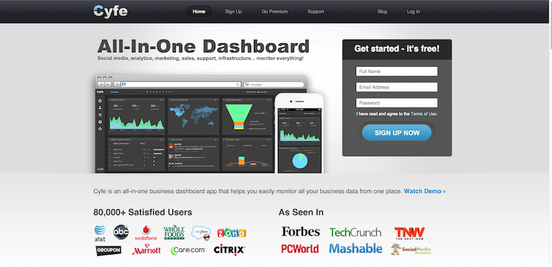 All In One Business Dashboard   Cyfe