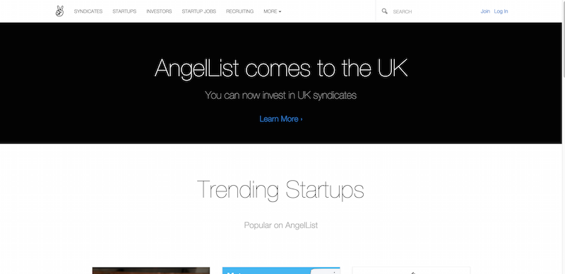 AngelList   Invest in startups online