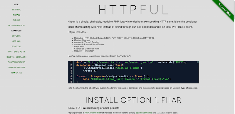 Httpful The REST Friendly PHP HTTP Client Library