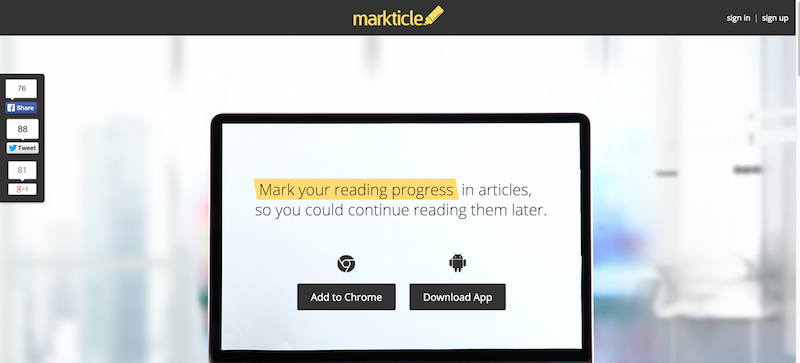Markticle   Read  mark  and share articles