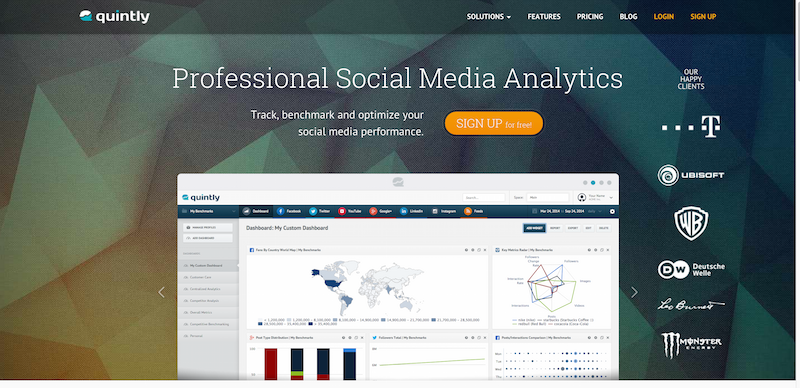 Social Media Analytics   Competitor Benchmarking   quintly