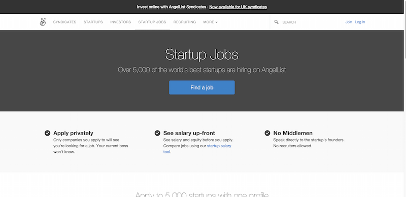 Startup Jobs   AngelList