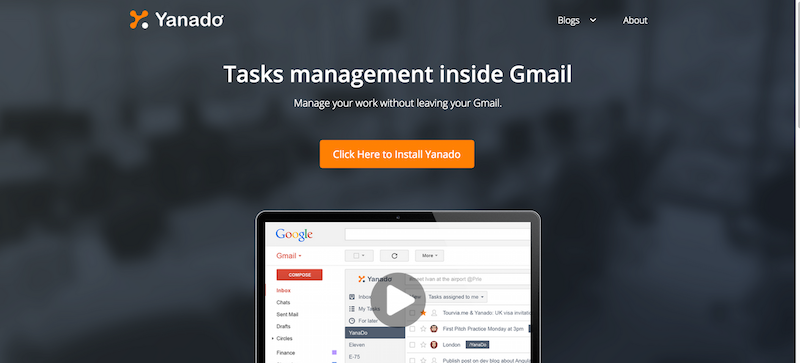 Yanado   Task management inside Gmail.