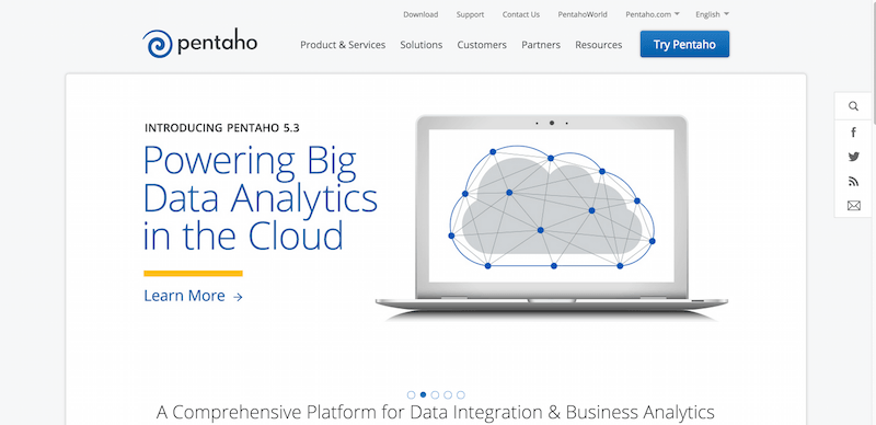 Pentaho   Business analytics and business intelligence leaders