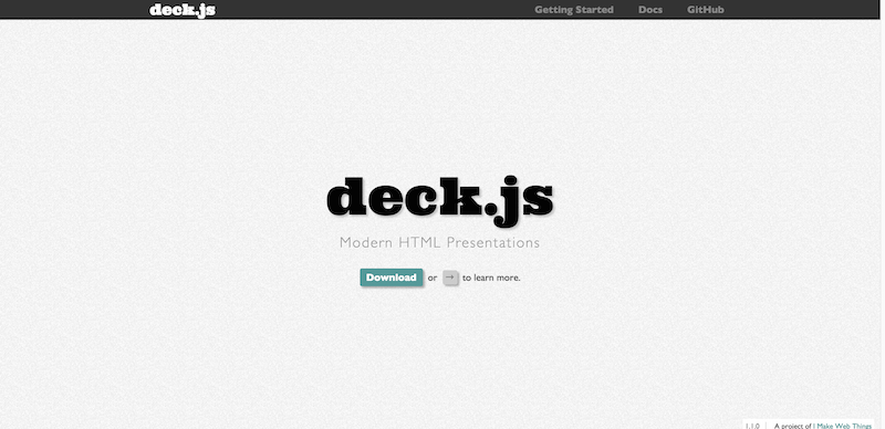 deck.js » Modern HTML Presentations