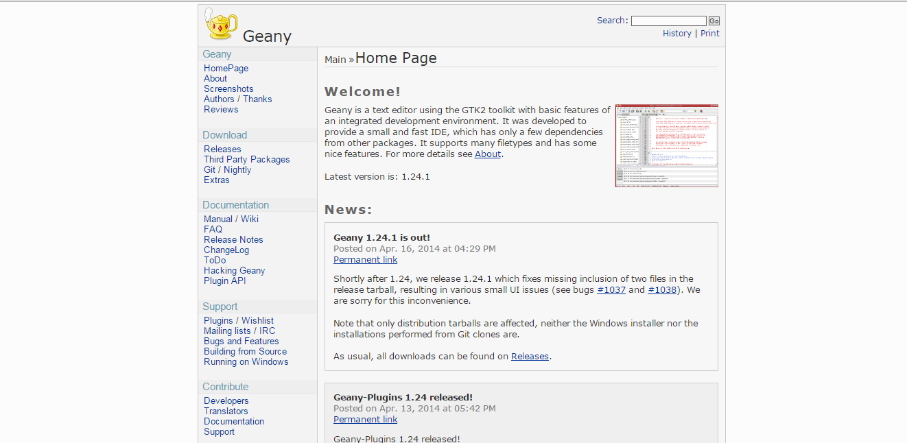 geany for linux download