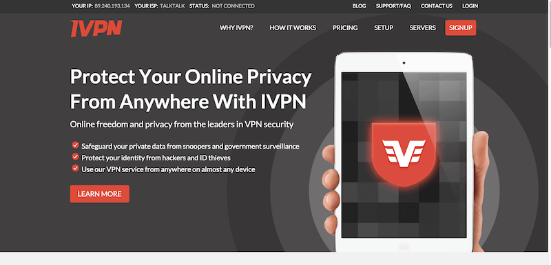 ivpn updating from different browser