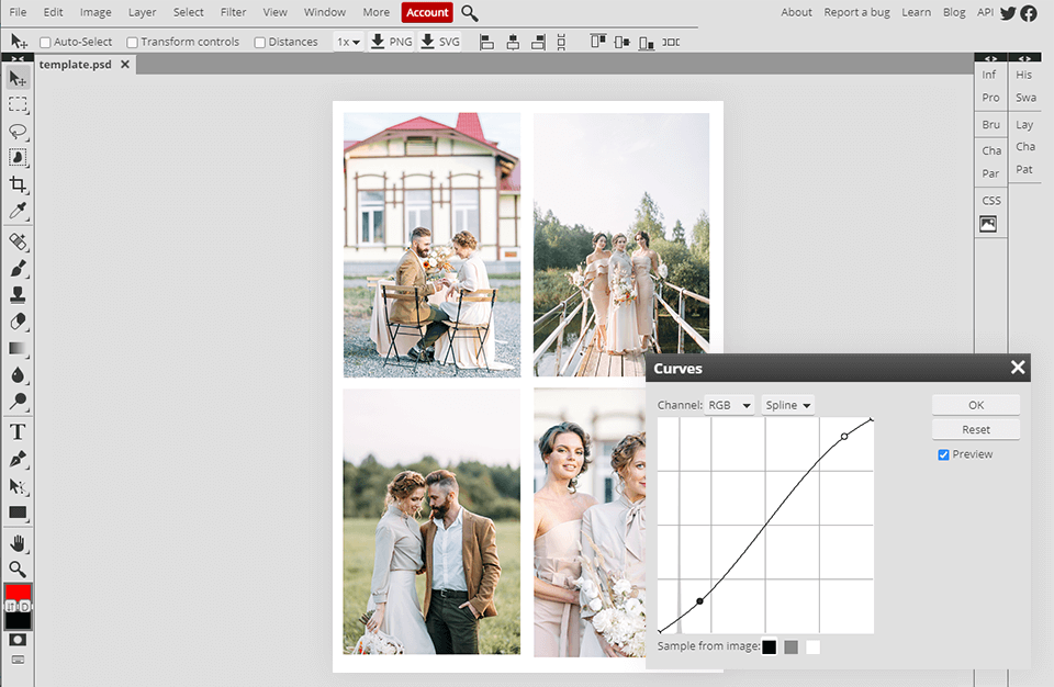 online photo editor like photoshop with layers