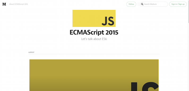 ECMAScript 2015 — Medium