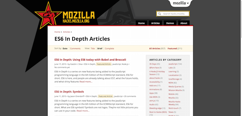 ES6 In Depth Articles ✩ Mozilla Hacks – the Web developer blog