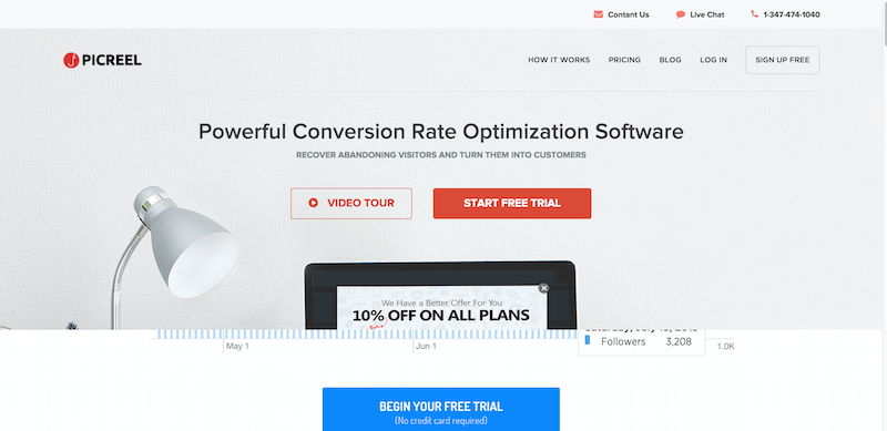 Exit Intent Technology   Conversion Rate Optimization   Picreel.com