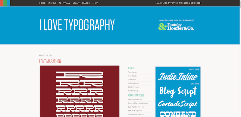 Fonts  typefaces and all things typographical — I love Typography  ILT