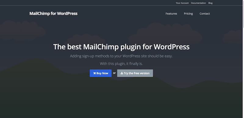 MailChimp for WordPress plugin easy but powerful sign up methods