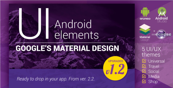 Material Design UI Android Template App
