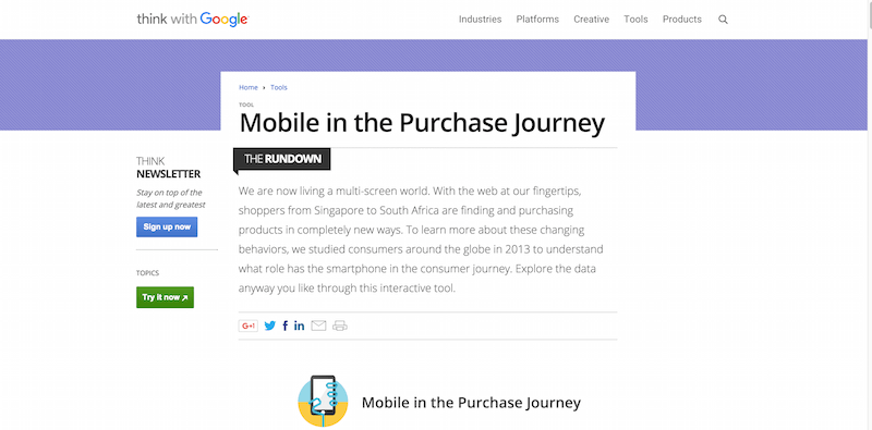 Mobile in the Purchase Journey – Think with Google