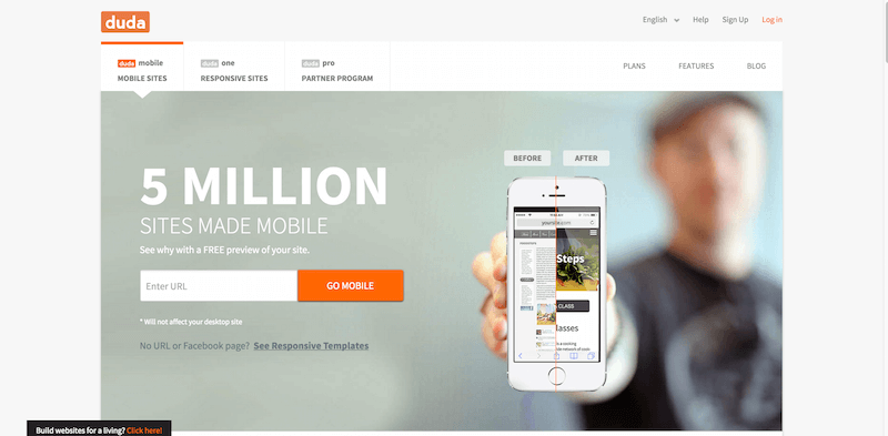 Make a Mobile Website for Free   DudaMobile