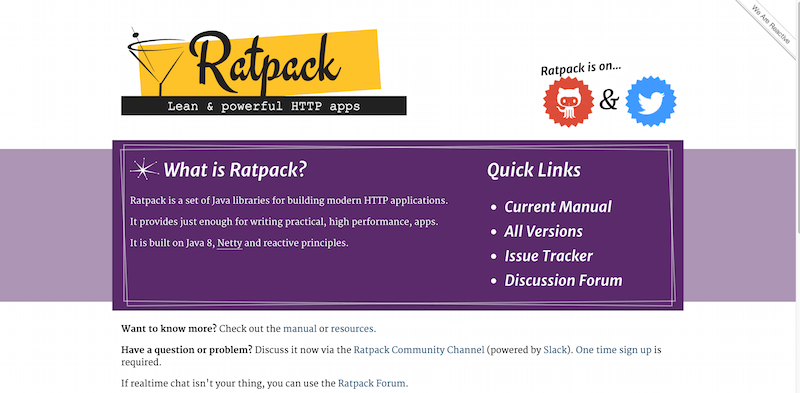 Ratpack Lean powerful HTTP apps for the JVM