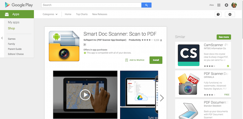 Smart Doc Scanner Scan to PDF Android Apps on Google Play