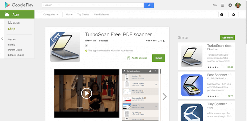 TurboScan Free PDF scanner Android Apps on Google Play