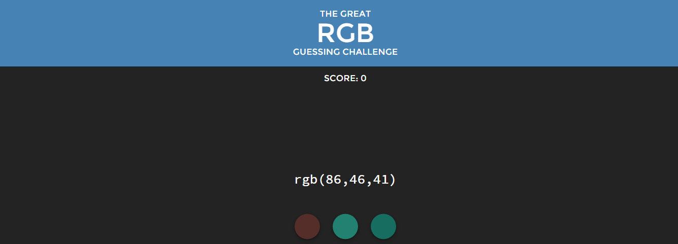 RGB challenge