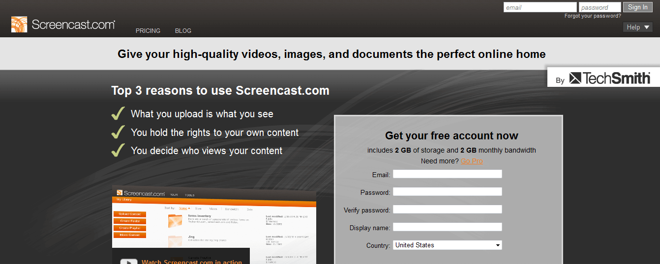 screencast tools