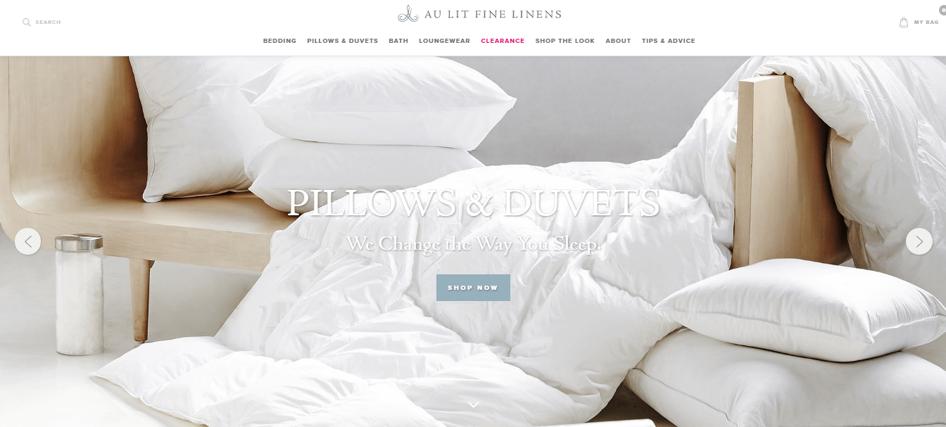 Au Lit Fine Linens Web Development Technology Resources