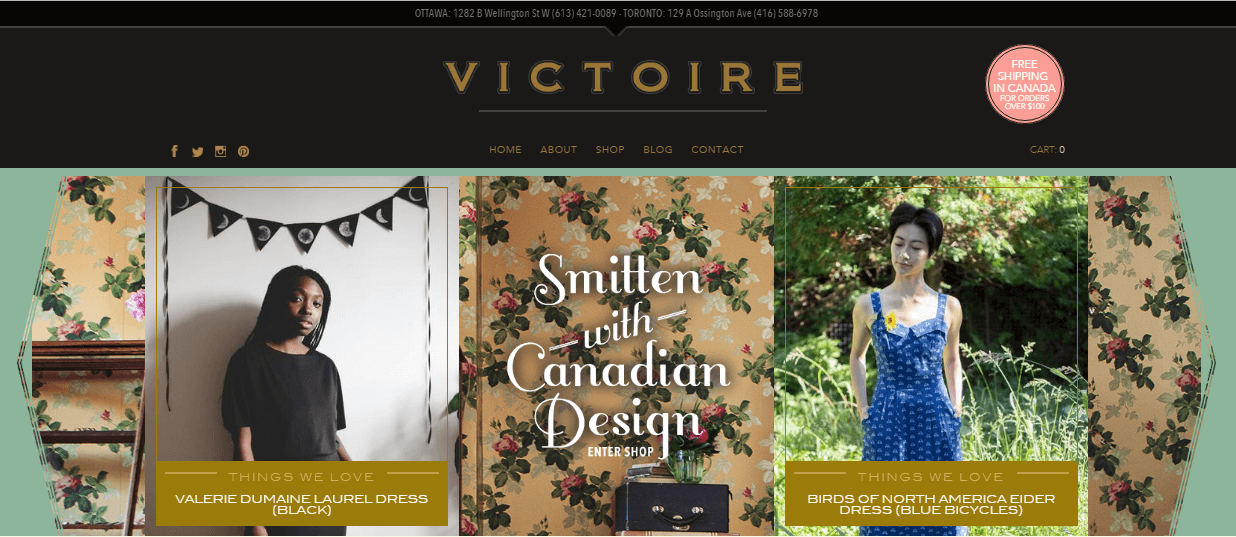 Victoire Boutique - eCommerce Web Design