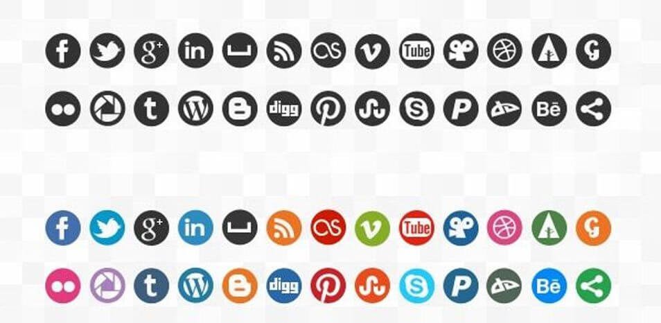 144 social icons