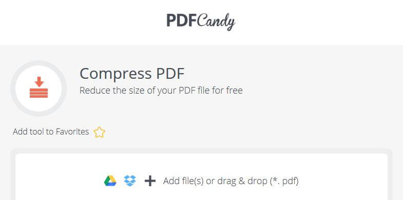 Compress PDF - PDF Candy