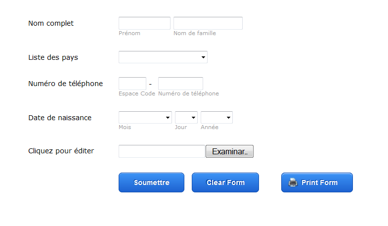 Form Buttons