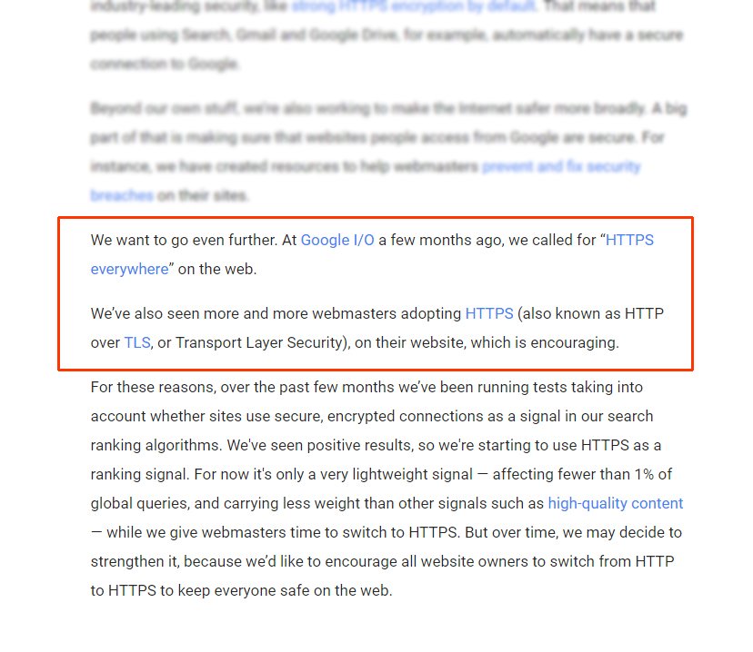 Google about https