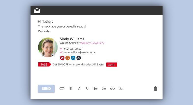 email signature example