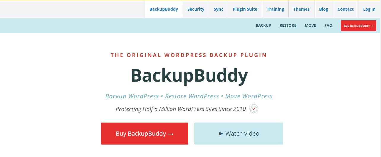 Backup Buddy - Secure Your WordPress Website