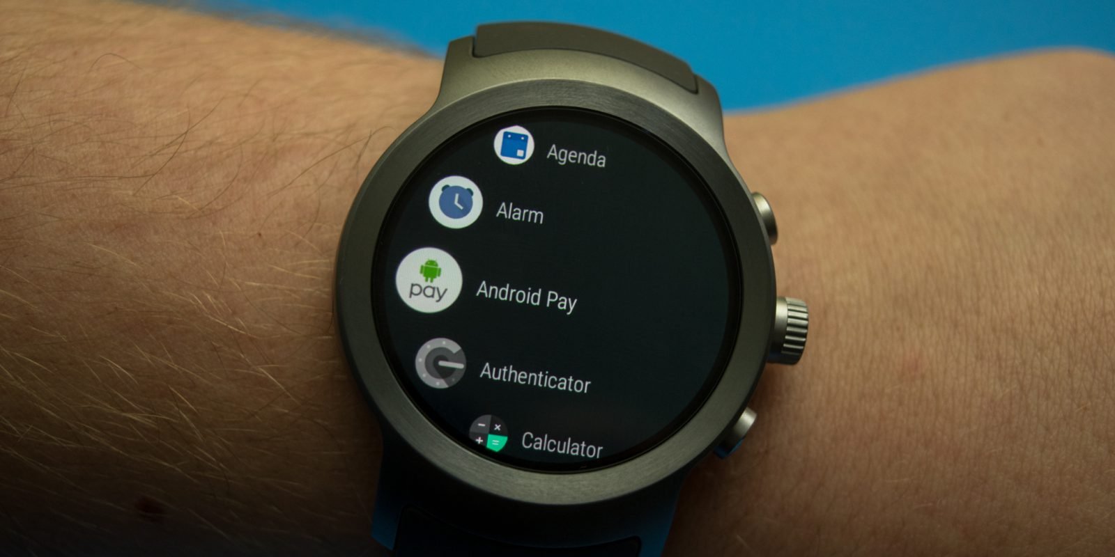 android hand watch