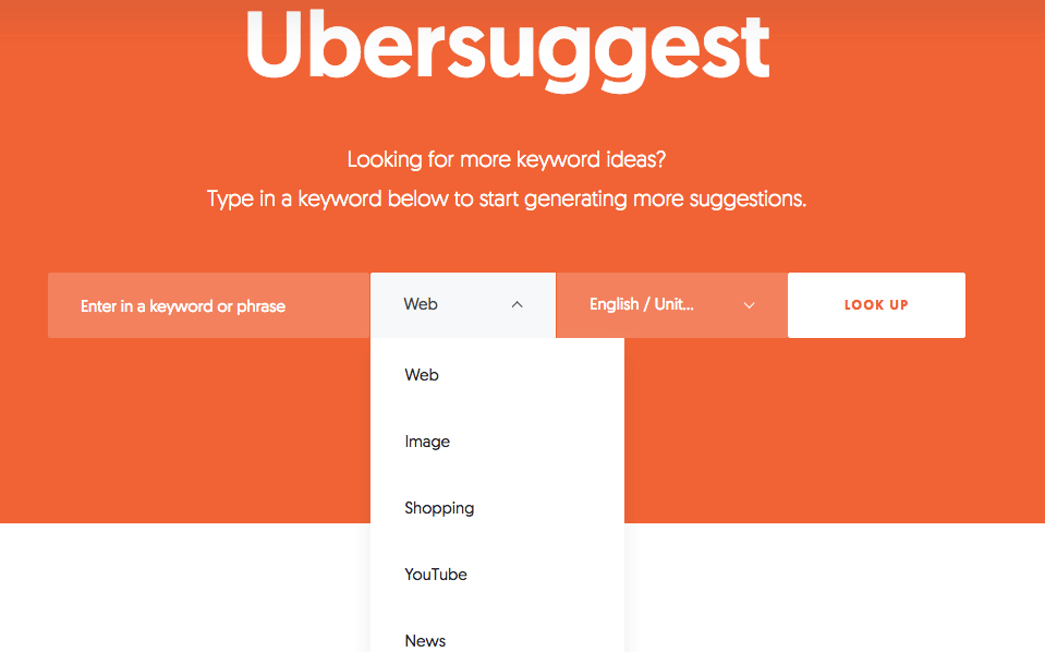Features of Ubersuggest