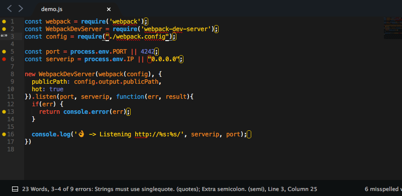 Не работает javascript в sublime text