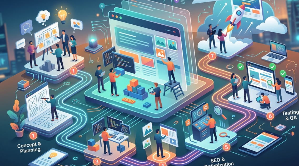 how to create a website for a startup
