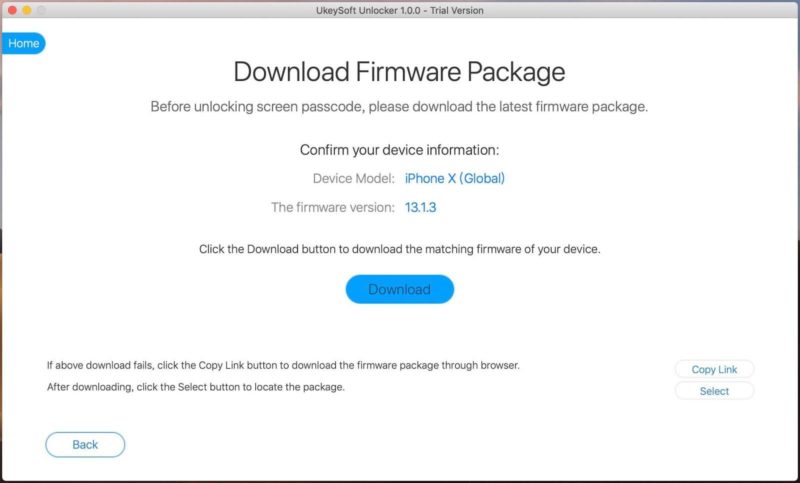 download firmware package- image 4