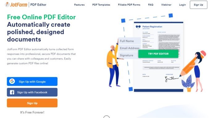 JotForm pdf editor