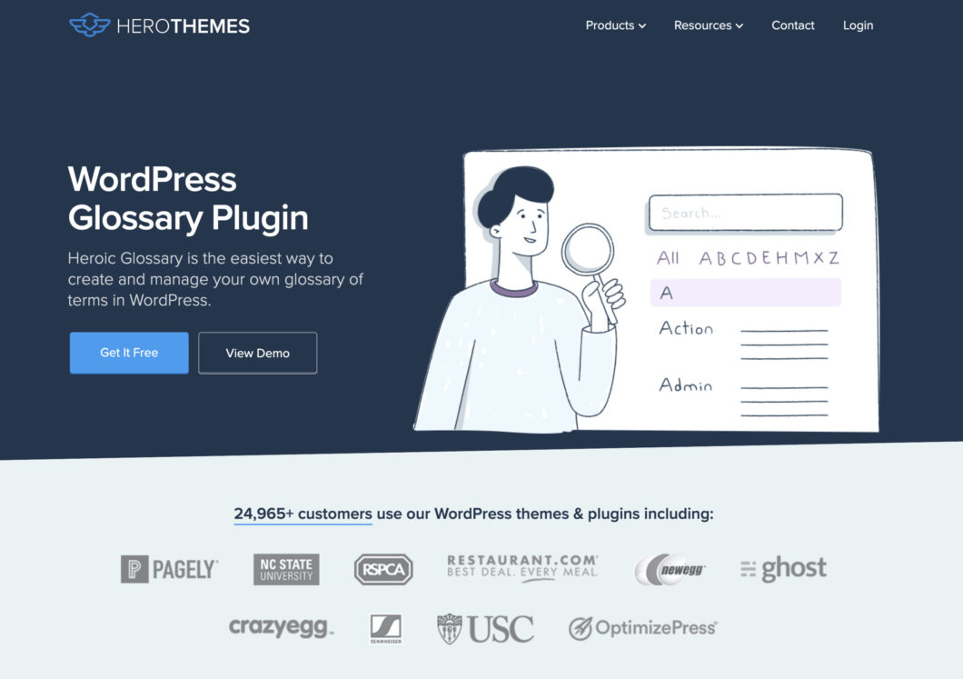 35. Heroic WordPress Glossary Plugin