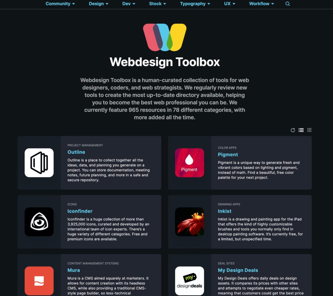 7. Webdesign Toolbox