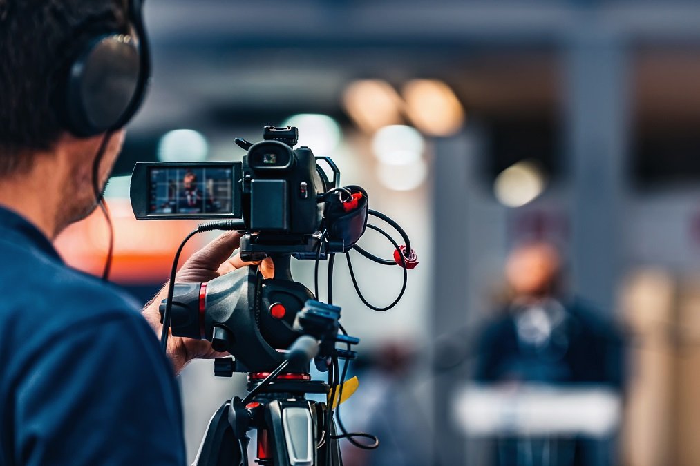 Record corporate video